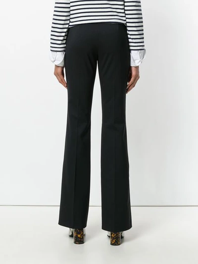 Shop Burberry Vintage Flared Trousers - Black
