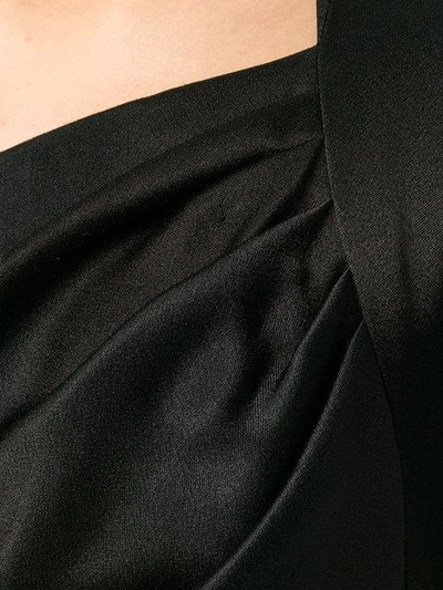 Shop Dior Christian  Vintage Draped Evening Dress - Black