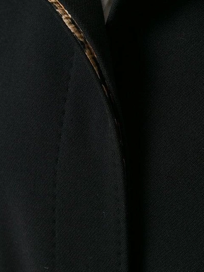 Pre-owned Dolce & Gabbana Belted Midi Coat In Black