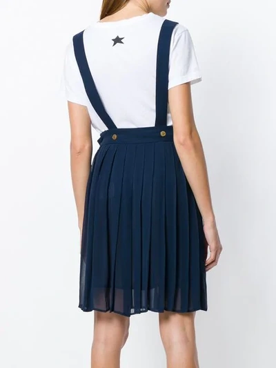 Shop Moschino Vintage Suspender Skirt - Blue