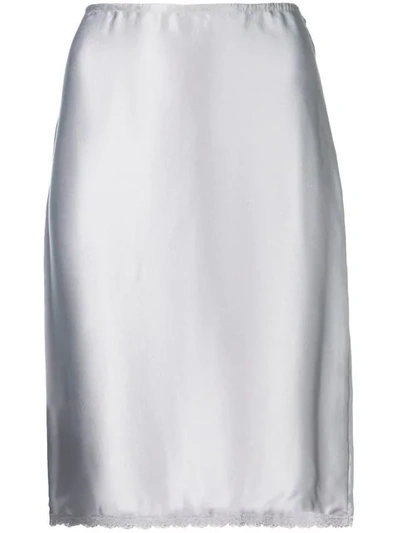 Pre-owned Versace High Waist Skirt In Metallic