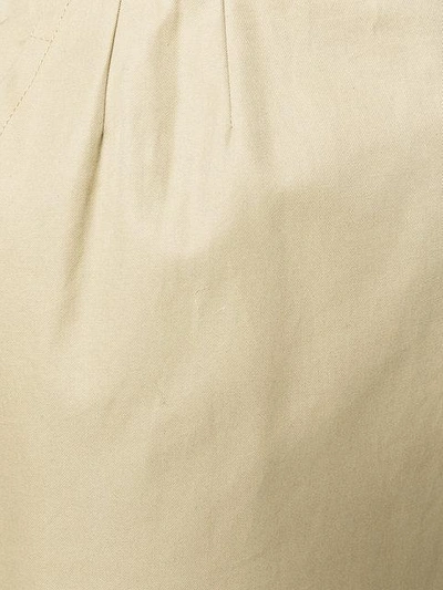 Pre-owned Saint Laurent Yves  Vintage 古着高腰直筒半身裙 - 中性色 In Neutrals