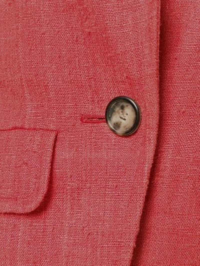 Pre-owned Saint Laurent Yves  Vintage 古着结构感西装夹克 - 红色 In Red