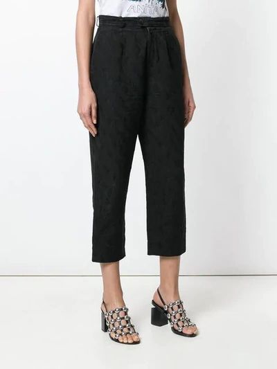 Pre-owned Saint Laurent Cropped Trousers In Black