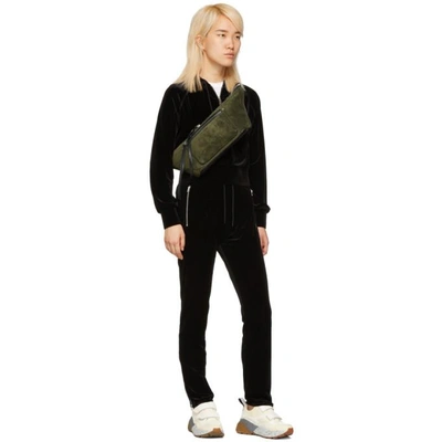 Shop Rag & Bone Rag And Bone Black Velvet Cropped Hoodie In 001 Black