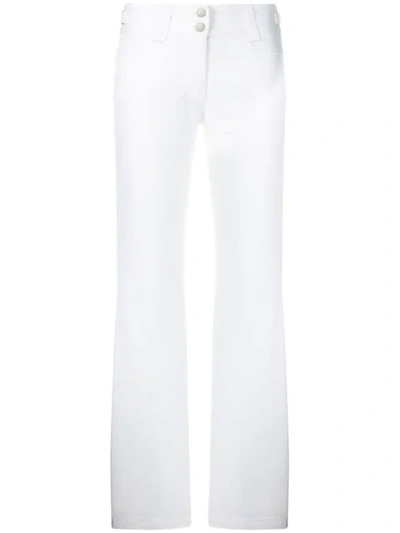 Pre-owned Dolce & Gabbana Slim Fit Trousers In White