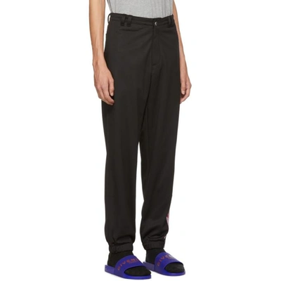 GIVENCHY 黑色徽标 TAPE 运动裤