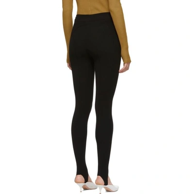 Shop Victoria Beckham Black Stirrup Leggings