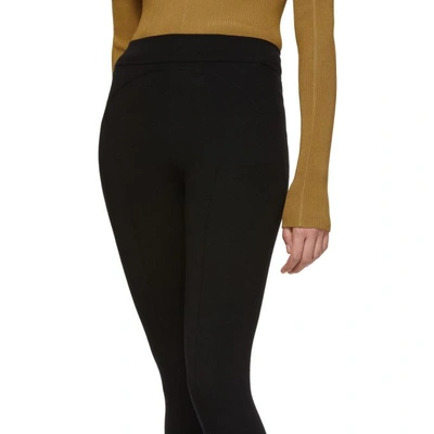 Shop Victoria Beckham Black Stirrup Leggings