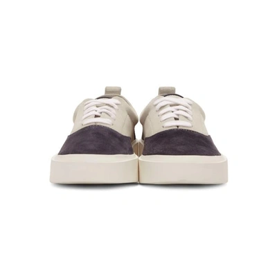 Shop Fear Of God Black And Grey Suede Sneakers