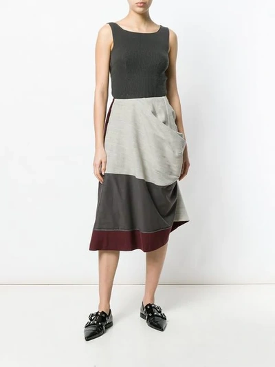 Pre-owned Comme Des Garçons Drapierter Rock In Grey