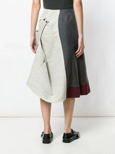 Pre-owned Comme Des Garçons Drapierter Rock In Grey