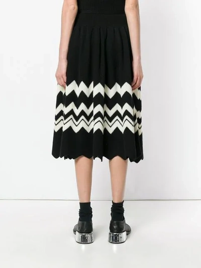 Pre-owned Comme Des Garçons Rock Mit Zickzackmuster In Black