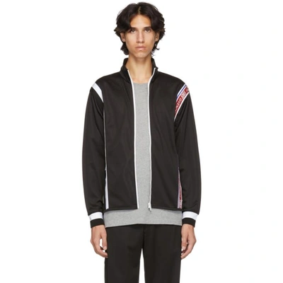 Shop Givenchy Black New Hem Track Jacket In 001 Black