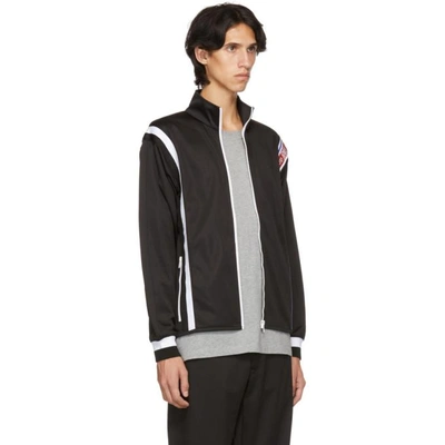 Shop Givenchy Black New Hem Track Jacket In 001 Black