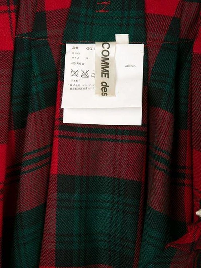 Pre-owned Comme Des Garçons Tartan Drop-crotch Trousers In Red