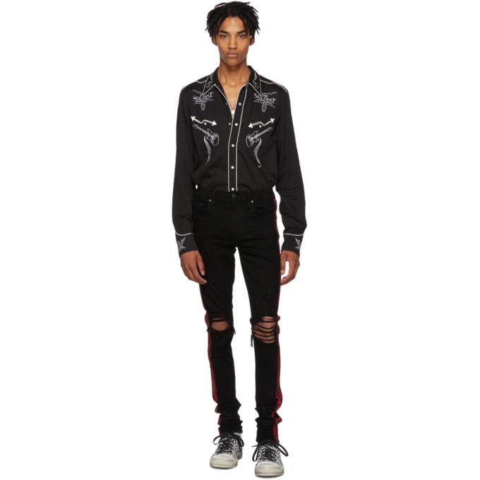 amiri jeans glitter