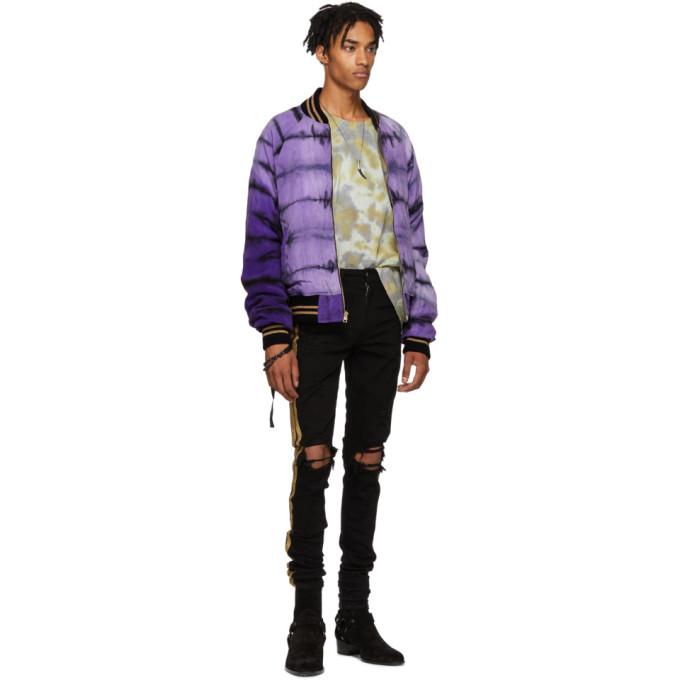 black and gold amiri jeans