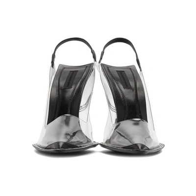 Shop Alexander Wang Transparent Pvc Marlow Heels In 001 Black