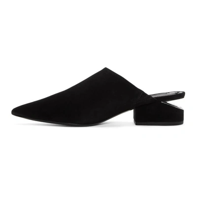 Shop Alexander Wang Black Suede Ella Heels In 001 Black