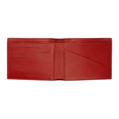 Shop Givenchy Red 4g Logo Wallet In 600 Red