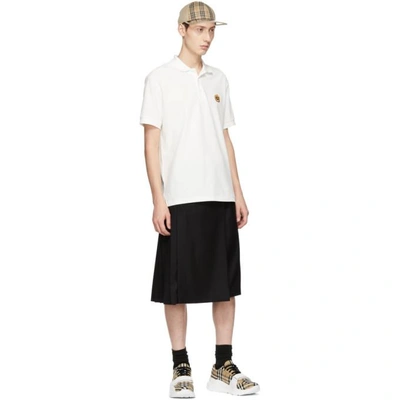 Shop Burberry White Densford Polo