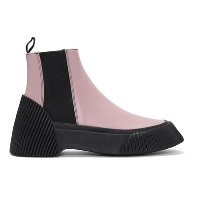 Shop 3.1 Phillip Lim / フィリップ リム 3.1 Phillip Lim Pink Vulcanized Lela Chelsea Boots In Bl650 Bloss