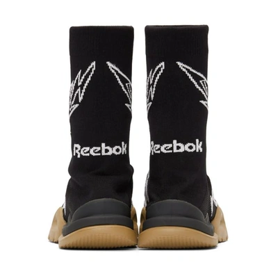 Shop Vetements Black Reebok Classics Edition Metal Sock Sneakers