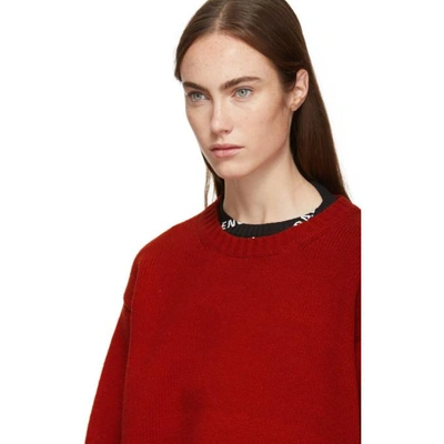 Shop Acne Studios Red Samara Sweater In Brick Red