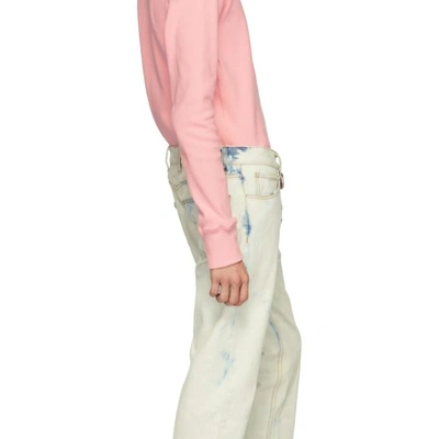 Shop Linder Blue Cropped Tube Jeans In Cloud.wsh