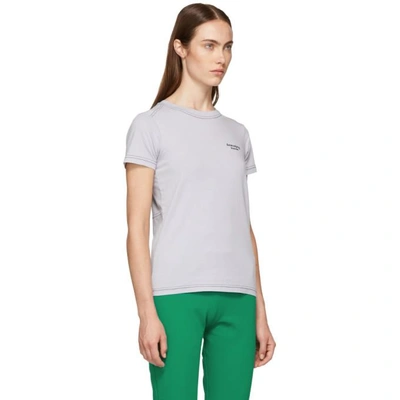 Shop Acne Studios Purple Tight Logo T-shirt In Dusty Purpl