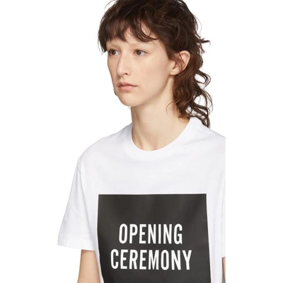 Shop Opening Ceremony White Logo T-shirt In 100 White
