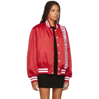 Shop Opening Ceremony Red Stadium Jacket In 6002 Cherry