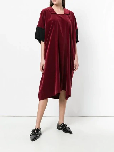 Pre-owned Comme Des Garçons Oversized T-shirt Dress In Red