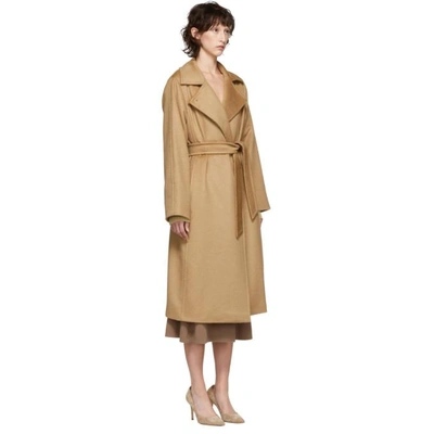 Shop Max Mara Tan Manuela Coat In 001 Camel