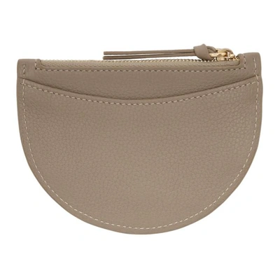 Shop See By Chloé See By Chloe Grey Kriss Coin Pouch In 23w Mottygr