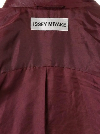 Pre-owned Issey Miyake Puffer Jacket With Surface Design In Pink