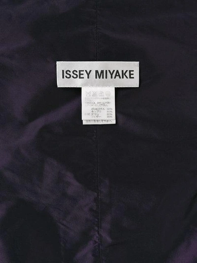 Pre-owned Issey Miyake Iridescent Waistcoat With Oversize Braid Detail In Grey