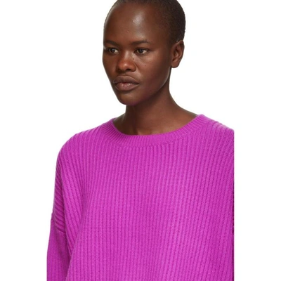 Shop Re/done Purple Cashmere Sweater In Violet