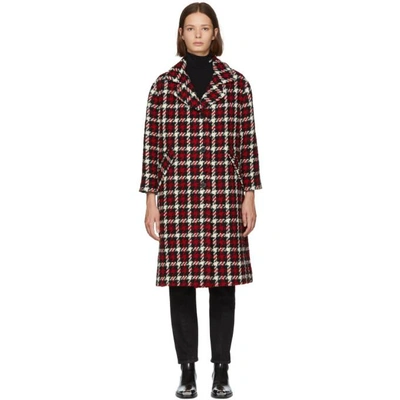 Shop Mcq By Alexander Mcqueen Multicolor Check Casual Coat