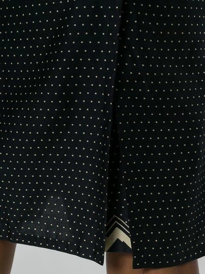 Pre-owned Versace High Rise Dotted Skirt In Black
