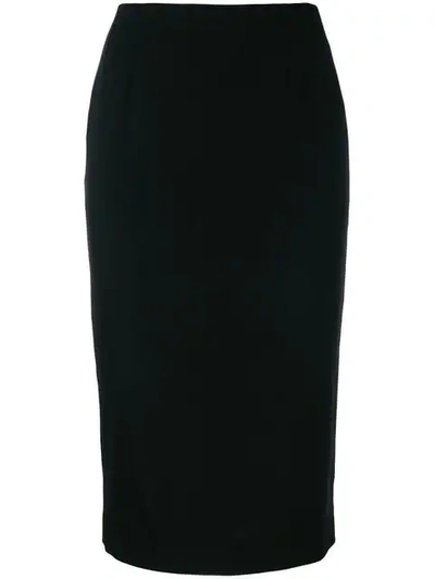 Pre-owned Dolce & Gabbana Vintage 古着合身中长半身裙 - 黑色 In Black