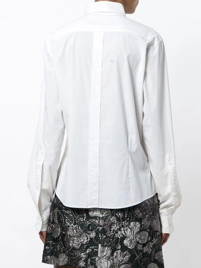 Pre-owned Dolce & Gabbana Pointed Collar Shirt In White