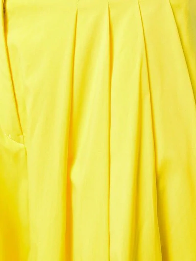 Pre-owned Jil Sander Vintage 古着褶饰阔腿裤 - 黄色 In Yellow