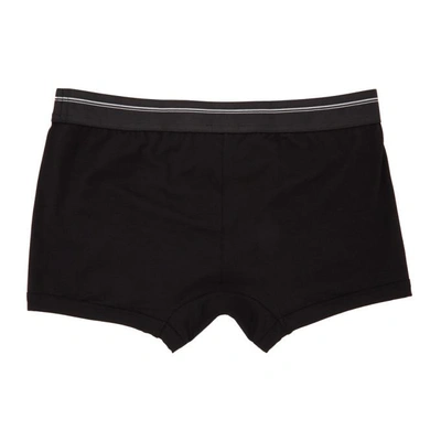 Shop Dolce & Gabbana Dolce And Gabbana Black Crown Boxers In N0000 Blk