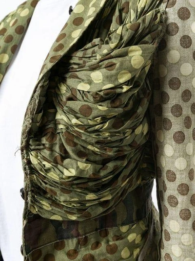 Pre-owned Comme Des Garçons Camouflage Polka Dot Jacket In Green