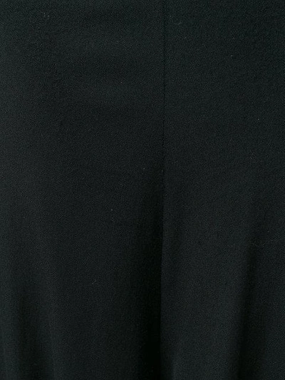 Pre-owned Comme Des Garçons Draped Asymmetric Wide Leg Trousers In Black