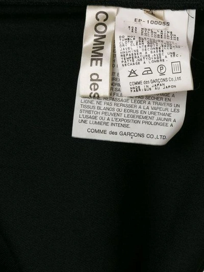 Pre-owned Comme Des Garçons Draped Asymmetric Wide Leg Trousers In Black