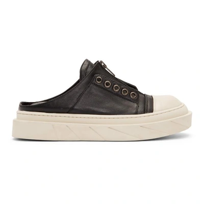 Shop D By D Black And White Mule Sneakers In Black Wht