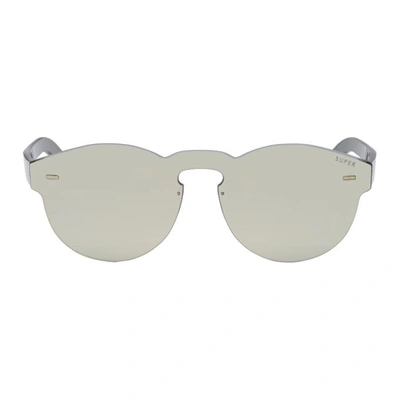 Shop Super Silver Tuttolente Paloma Sunglasses In Ivory